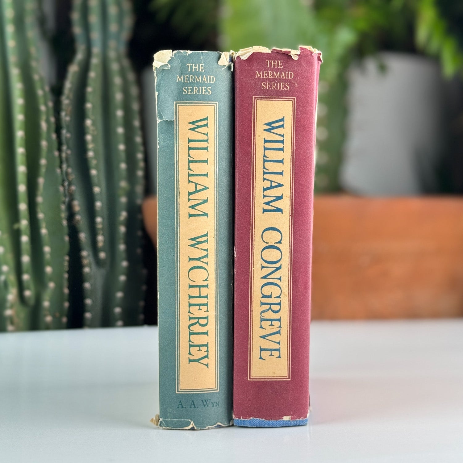 Mermaid Series of William Congreve & William Wycherley (A.A. Wyn, 1949), Set of 2 Restoration Drama Editions - Pretty Old Books