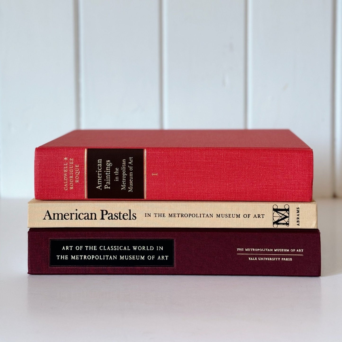Metropolitan Museum of Art Book Bundle for Coffee Table or Shelf Styling, Oversized Books, Fine Arts - Pretty Old Books