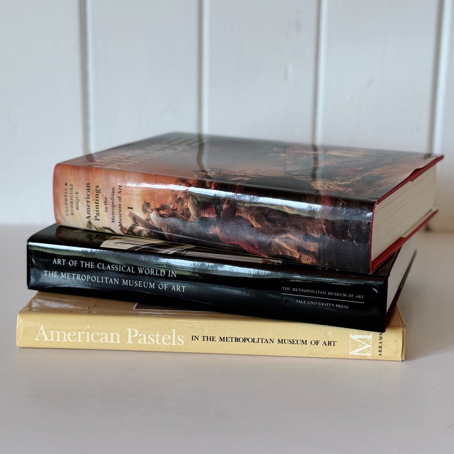 Metropolitan Museum of Art Book Bundle for Coffee Table or Shelf Styling, Oversized Books, Fine Arts - Pretty Old Books