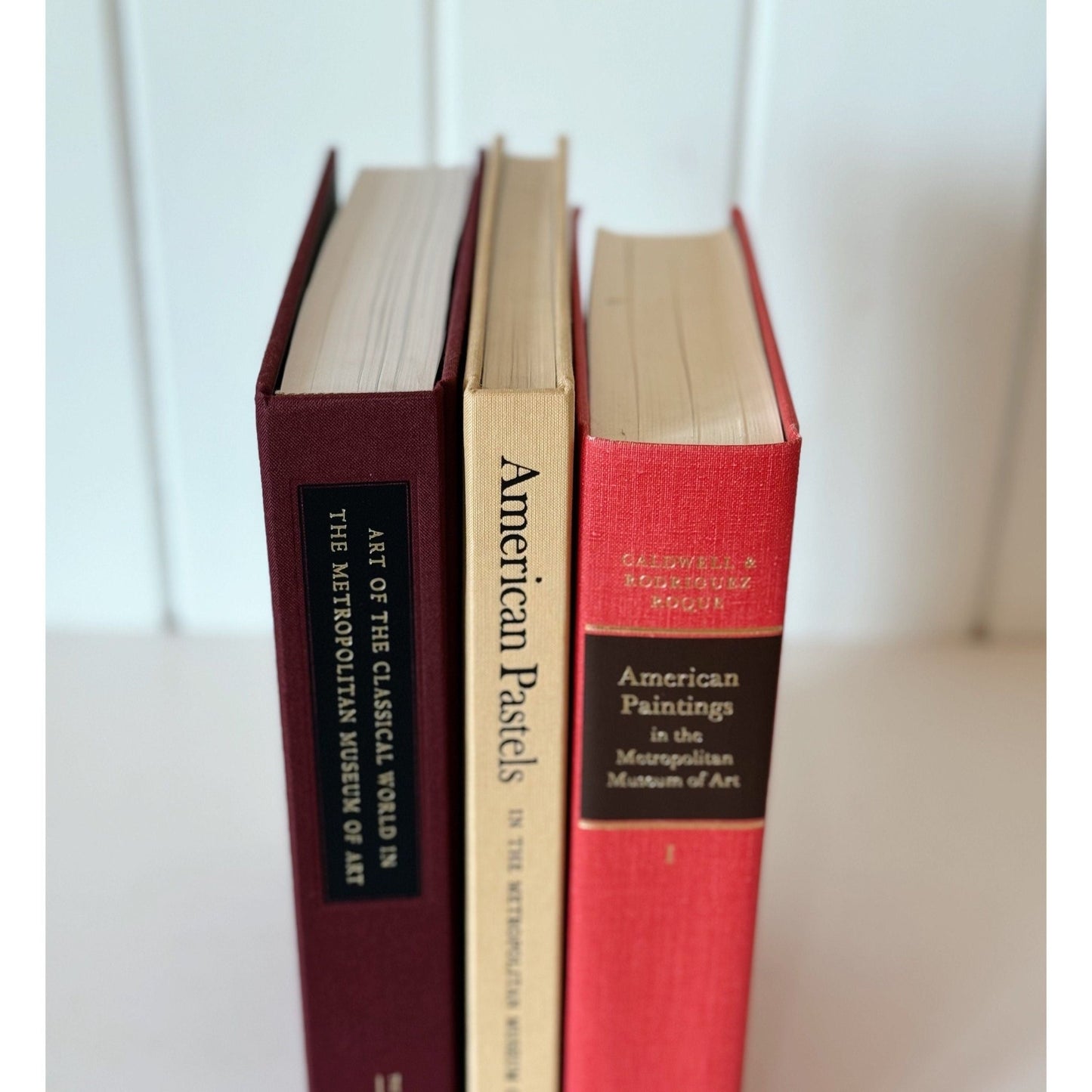 Metropolitan Museum of Art Book Bundle for Coffee Table or Shelf Styling, Oversized Books, Fine Arts - Pretty Old Books