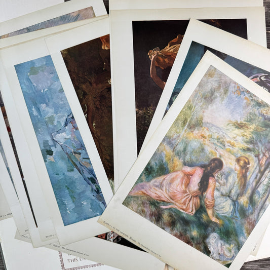 Metropolitan Seminars in Art, Set of 3, Art Prints, Metropolitan Museum of Art, 1958 - Pretty Old Books