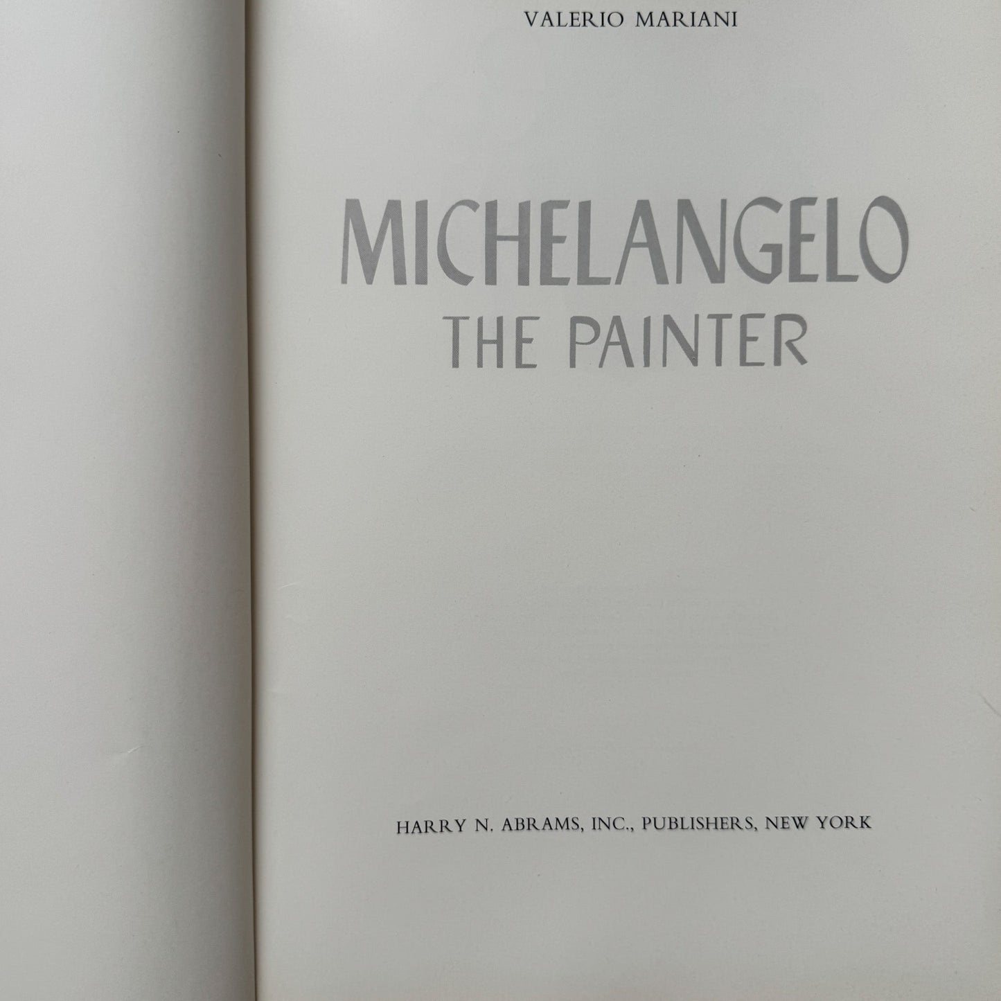 Michelangelo: The Painter by Valerio Mariani, 1964 Coffee Table Book - Pretty Old Books