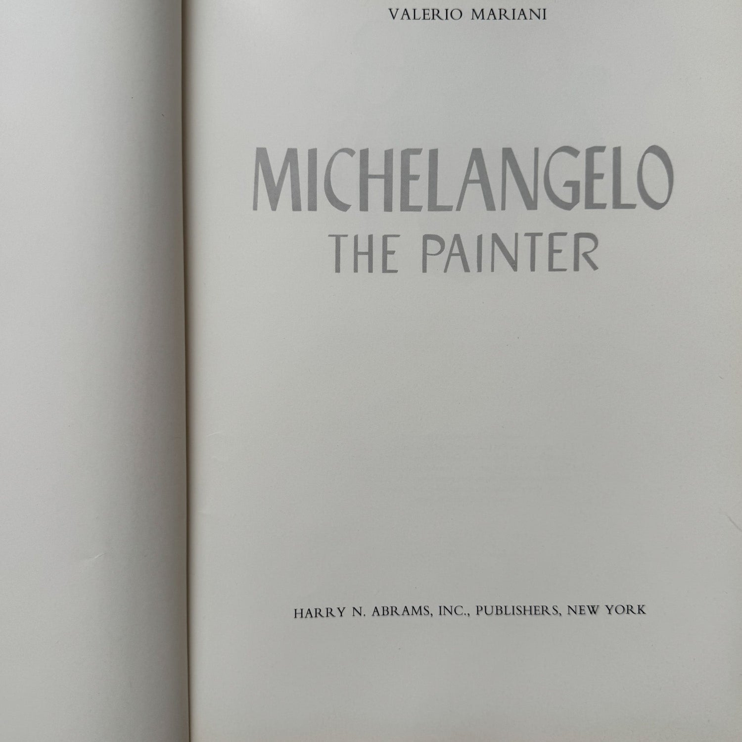 Michelangelo: The Painter by Valerio Mariani, 1964 Coffee Table Book - Pretty Old Books