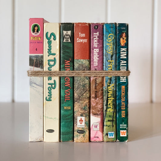 Mid - Century Decorative Children's Book Set - Whitman Classics - Playroom Decor - Pretty Old Books