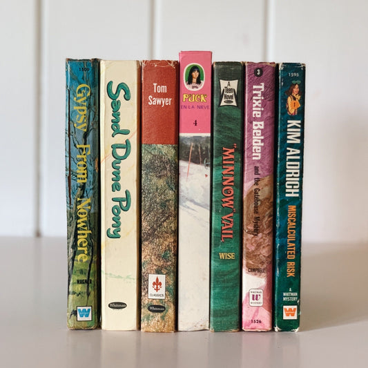 Mid - Century Decorative Children's Book Set - Whitman Classics - Playroom Decor - Pretty Old Books