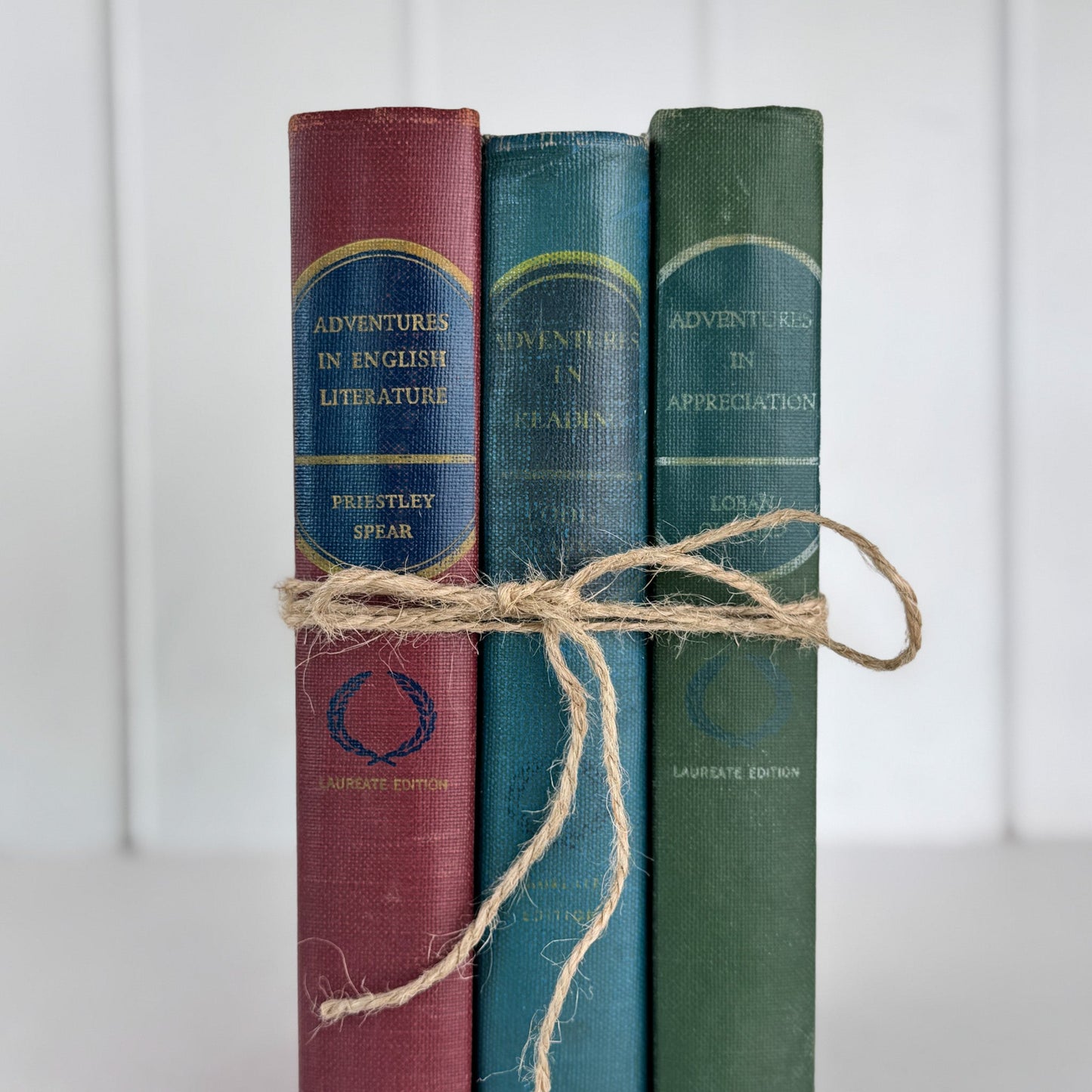 Mid Century English School Book Set, Laureate Editions, Adventures in English - Pretty Old Books