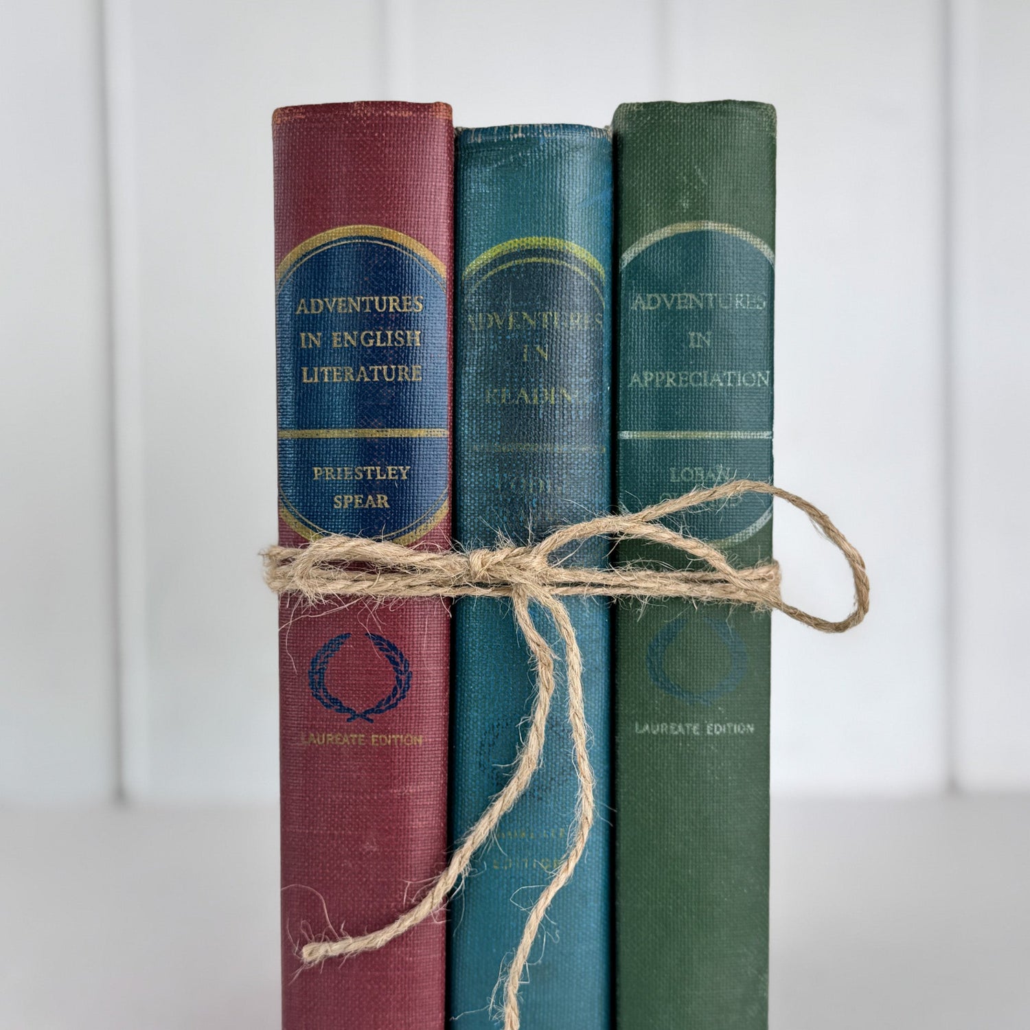 Mid Century English School Book Set, Laureate Editions, Adventures in English - Pretty Old Books