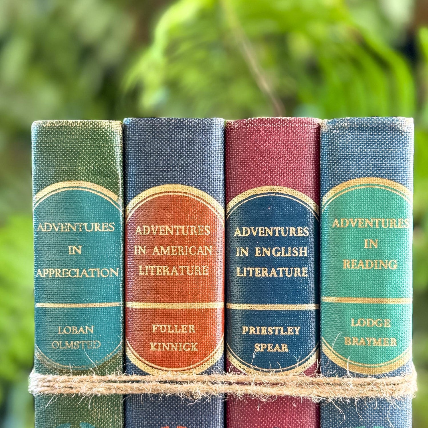 Mid Century English School Book Set, Laureate Editions, Adventures in English, 1963 - Pretty Old Books