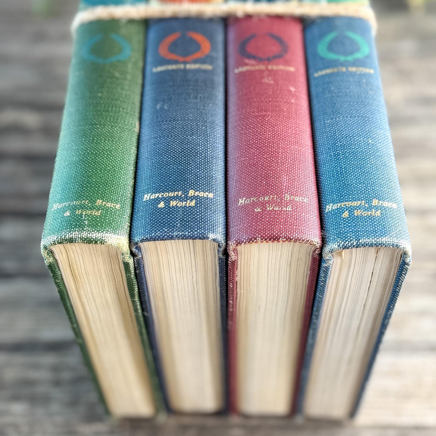 Mid Century English School Book Set, Laureate Editions, Adventures in English, 1963 - Pretty Old Books