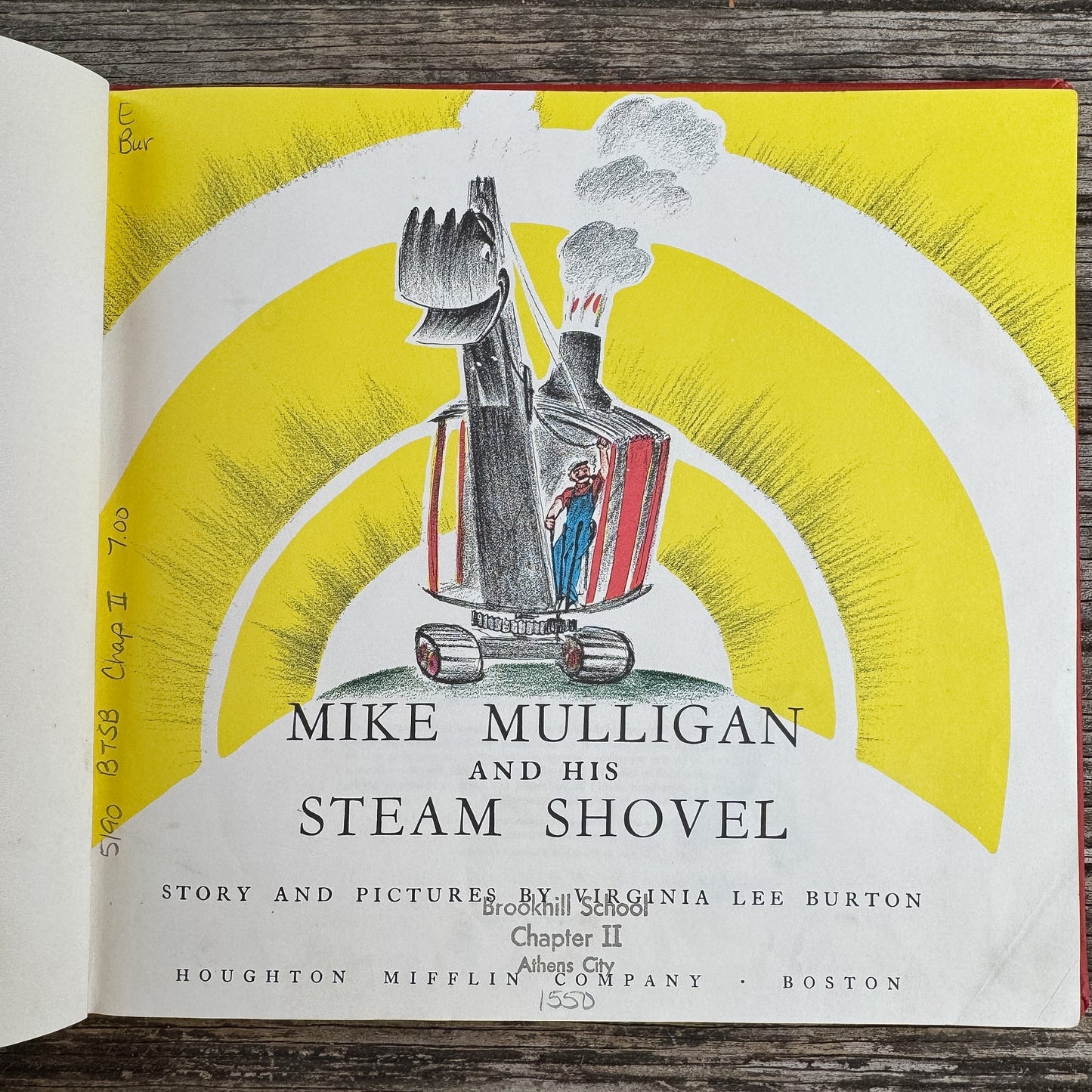 Mike Mulligan and His Steam Shovel, Virginia Lee Burton, 1976 - Pretty Old Books