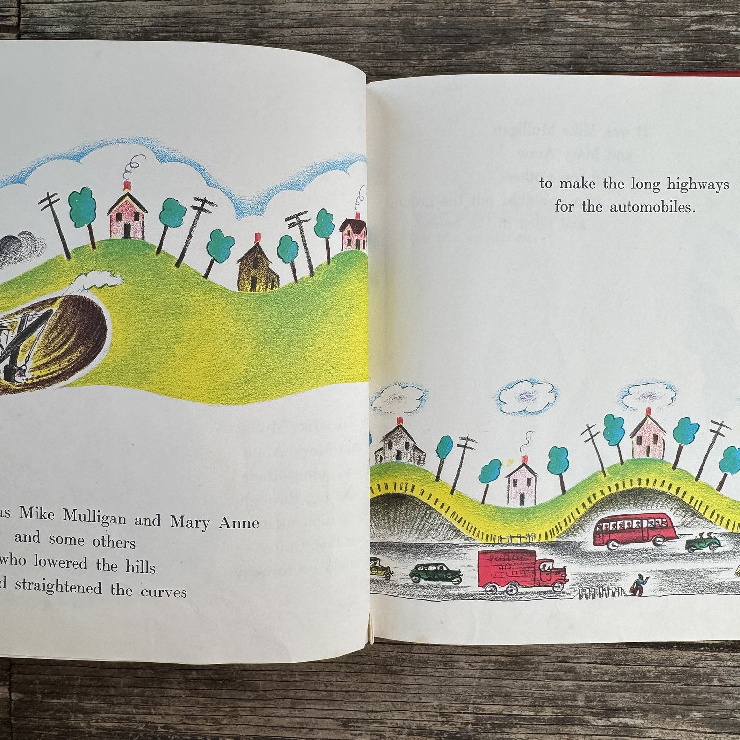 Mike Mulligan and His Steam Shovel, Virginia Lee Burton, 1976 - Pretty Old Books