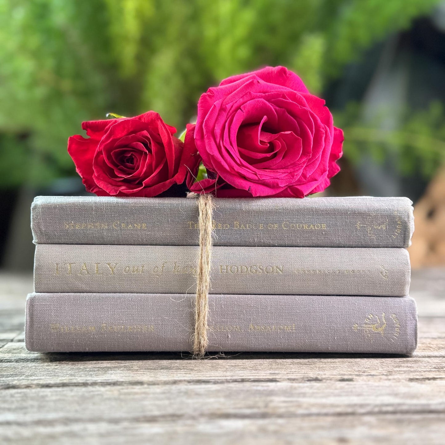 Minimalist Gray Small Vintage Book Bundle - Pretty Old Books