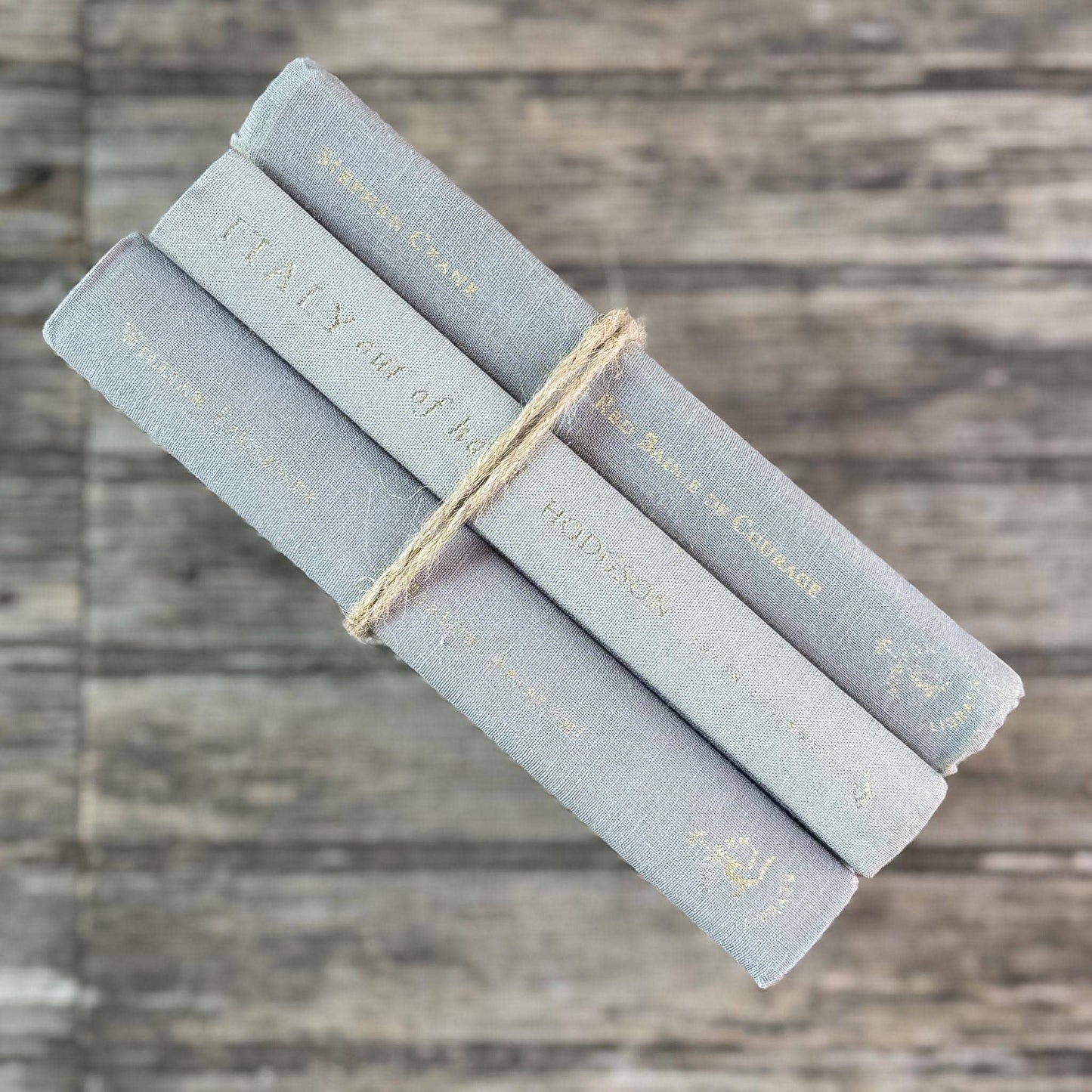 Minimalist Gray Small Vintage Book Bundle - Pretty Old Books