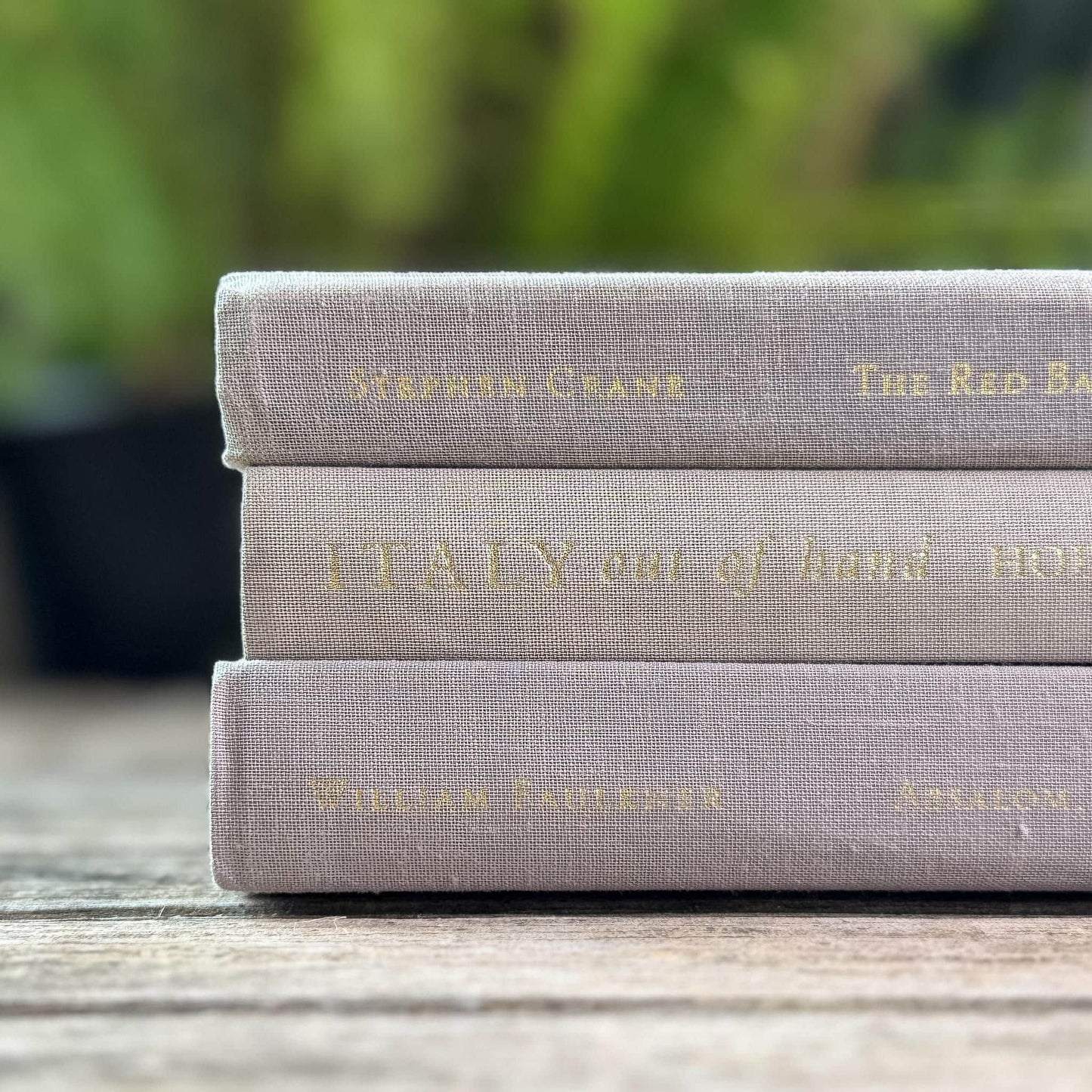 Minimalist Gray Small Vintage Book Bundle - Pretty Old Books