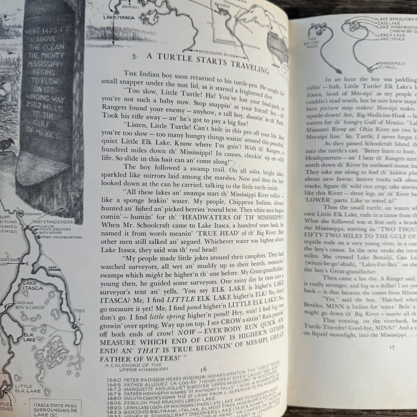Minn of the Mississippi by Holling Clancy Holling, 1951, 3rd Printing - Pretty Old Books