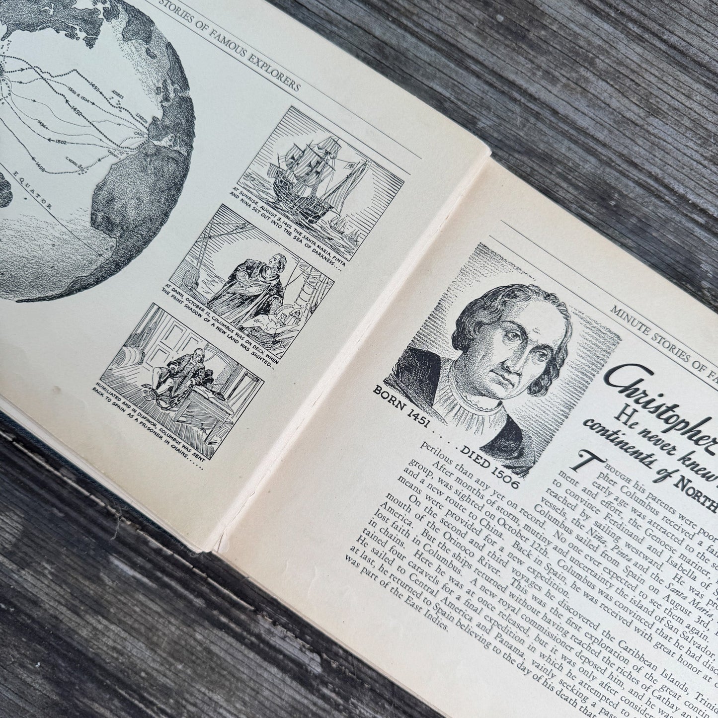Minute Stories of Famous Explorers, Jerome S. Kates, 1934 - Pretty Old Books