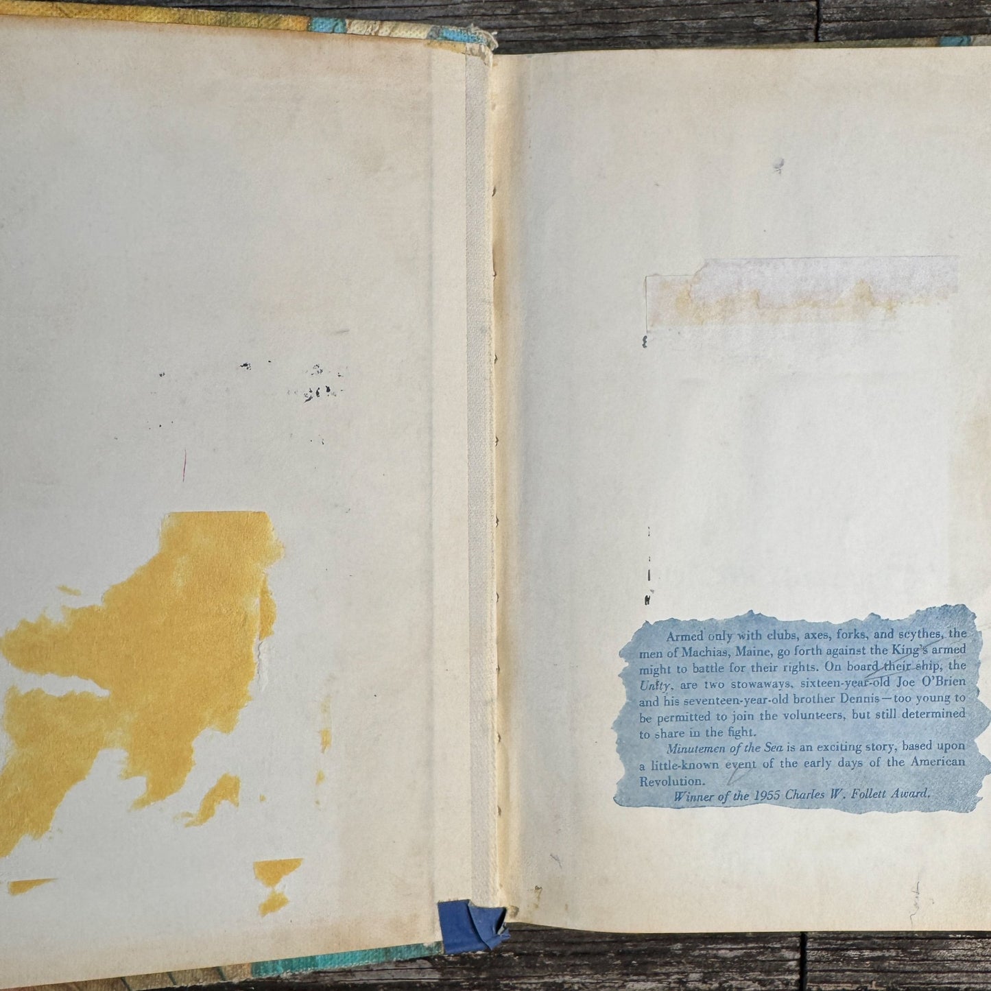 Minutemen of the Sea, Tom Cluff, 1955 Kids History - Pretty Old Books