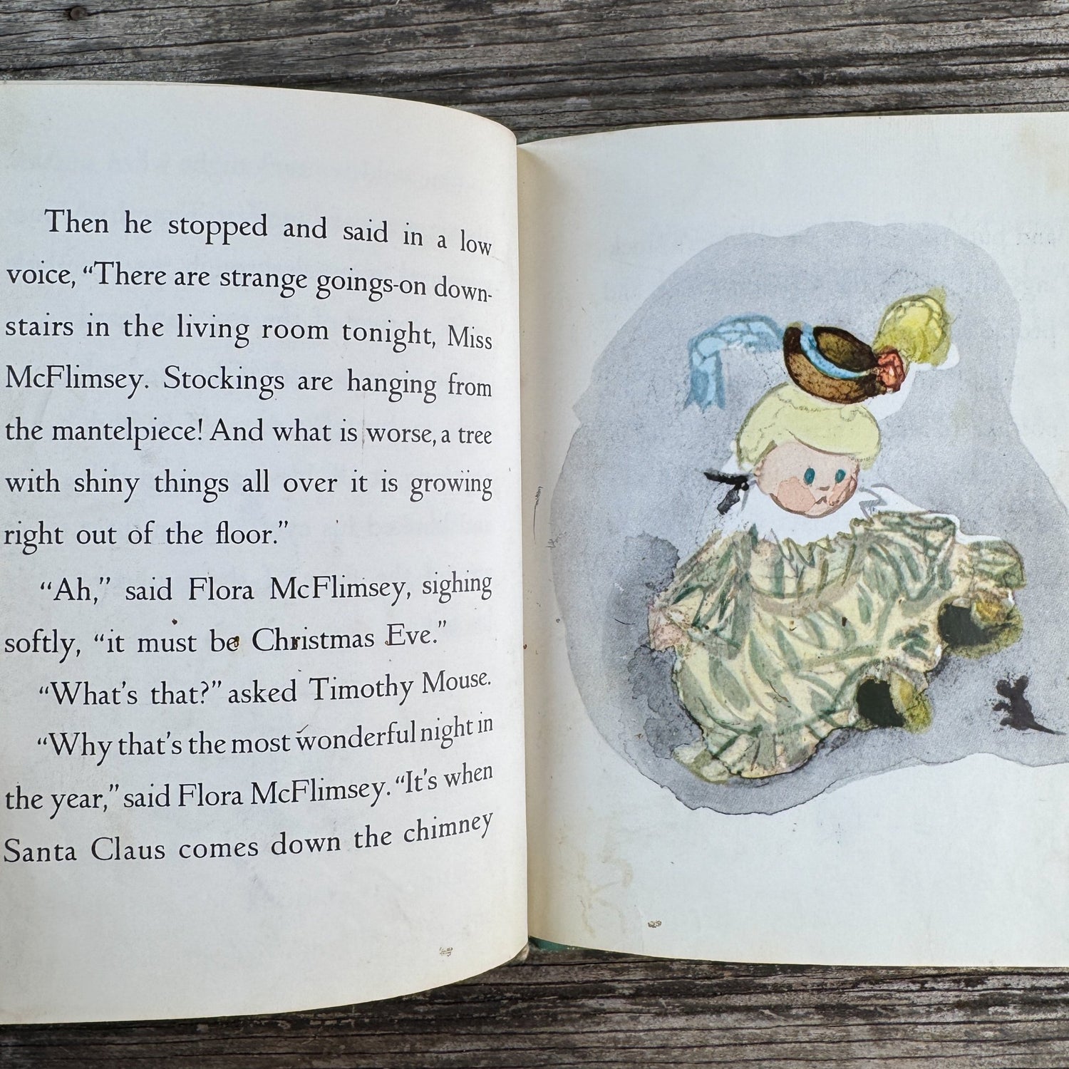 Miss Flora McFlimsey’s Christmas Eve by Mariana, 1969 - Pretty Old Books