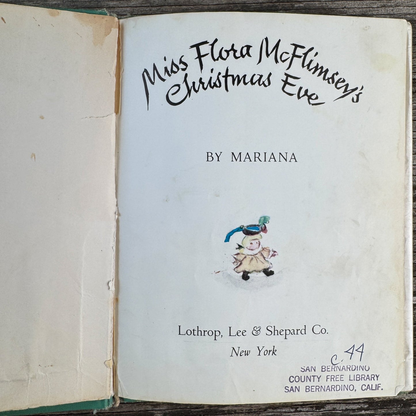Miss Flora McFlimsey’s Christmas Eve by Mariana, 1969 - Pretty Old Books
