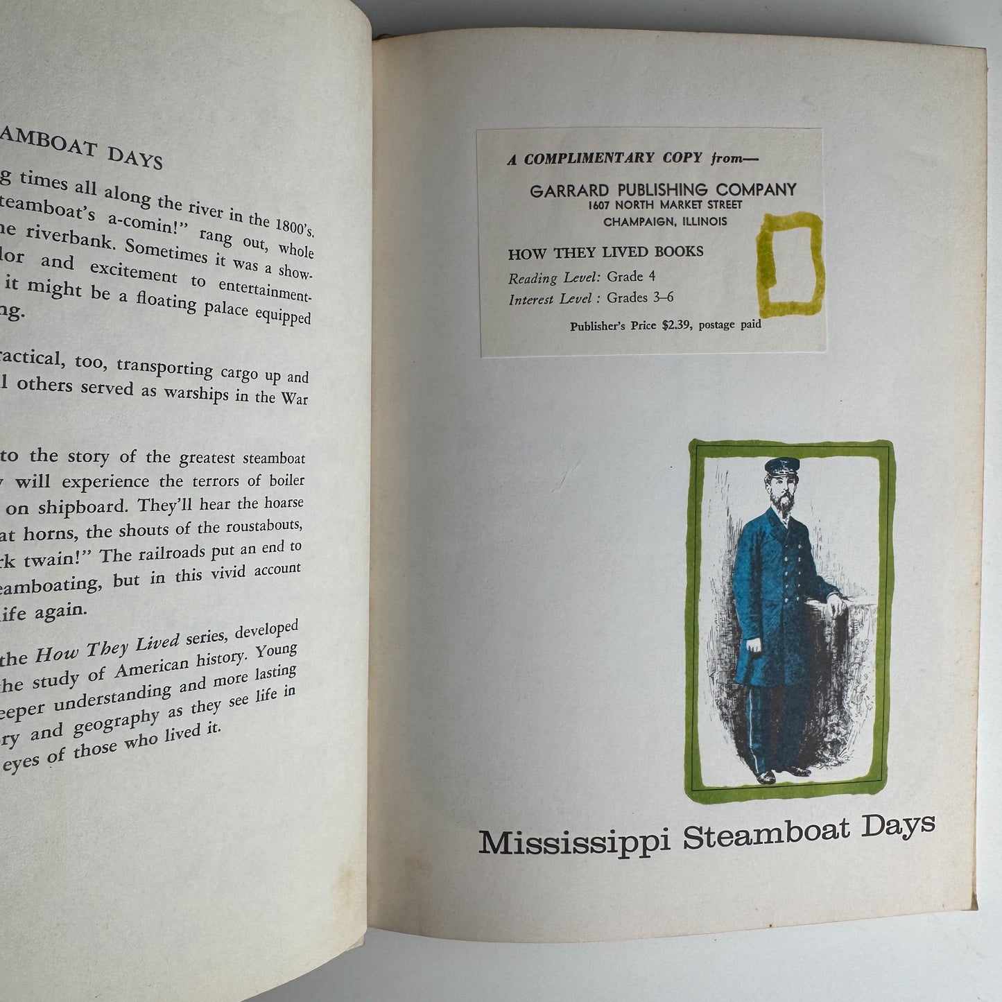 Mississippi Steamboat Days by James McCague, 1967 - Pretty Old Books