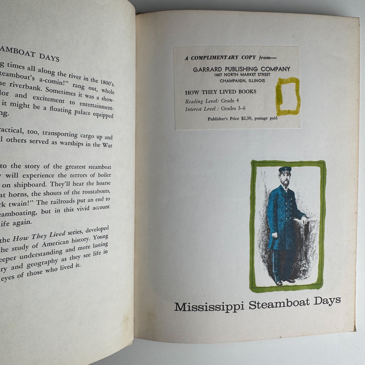 Mississippi Steamboat Days by James McCague, 1967 - Pretty Old Books