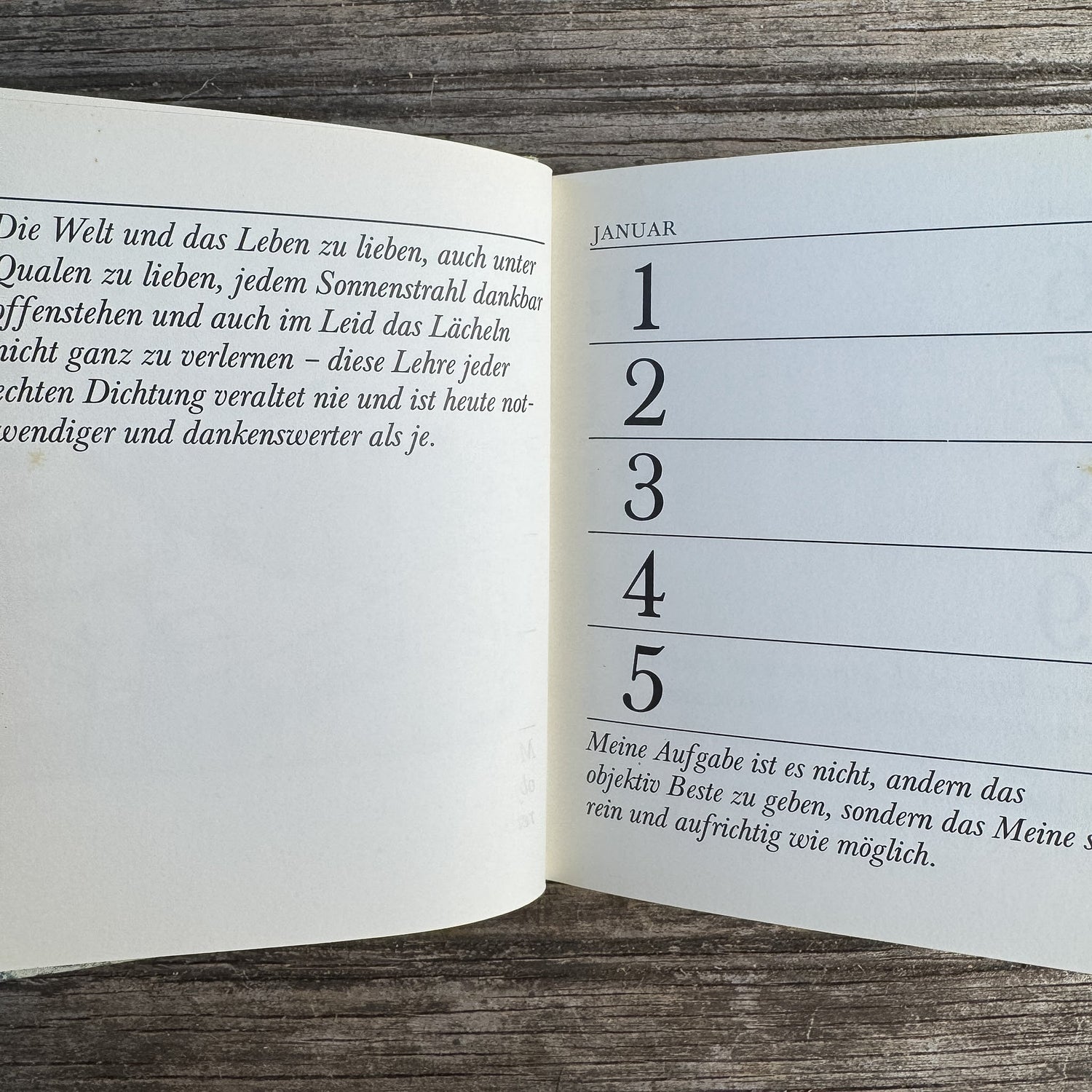 Mit Hermann Hesse durch das Jahr, 1977 Date Book - Pretty Old Books