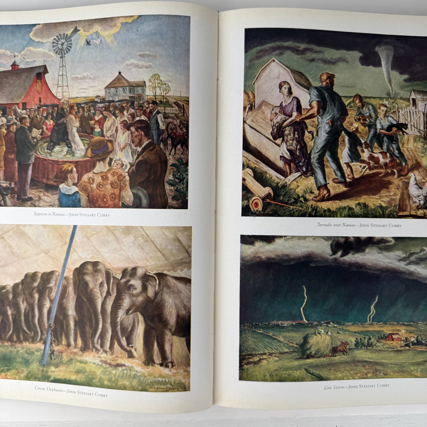 Modern American Paintings, 1939, Fine Art Oversized Hardcover - Pretty Old Books