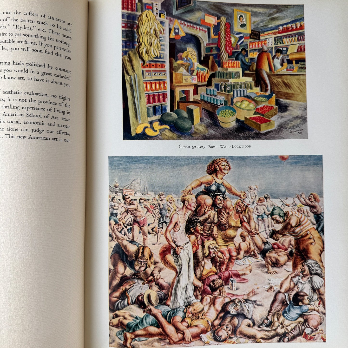 Modern American Paintings, 1939, Fine Art Oversized Hardcover - Pretty Old Books