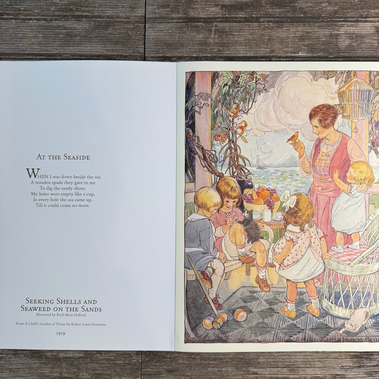 Moments of Childhood, Vintage Poster Book for the Nursery, Edelen Wille, 2002 - Pretty Old Books