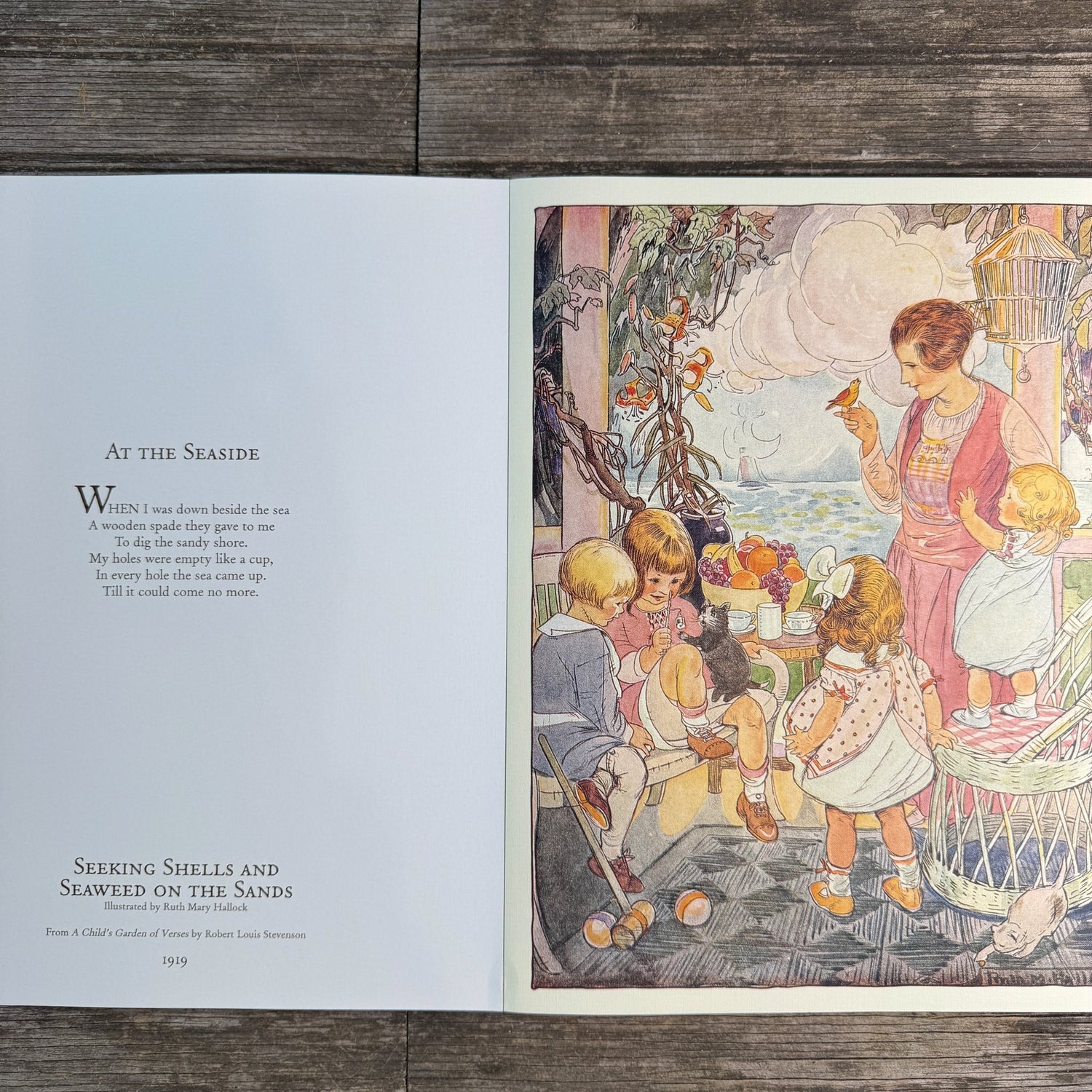 Moments of Childhood, Vintage Poster Book for the Nursery, Edelen Wille, 2002 - Pretty Old Books