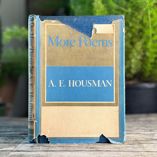 More Poems, A.E. Housman, 1936, Book of the Month Club Edition - Pretty Old Books