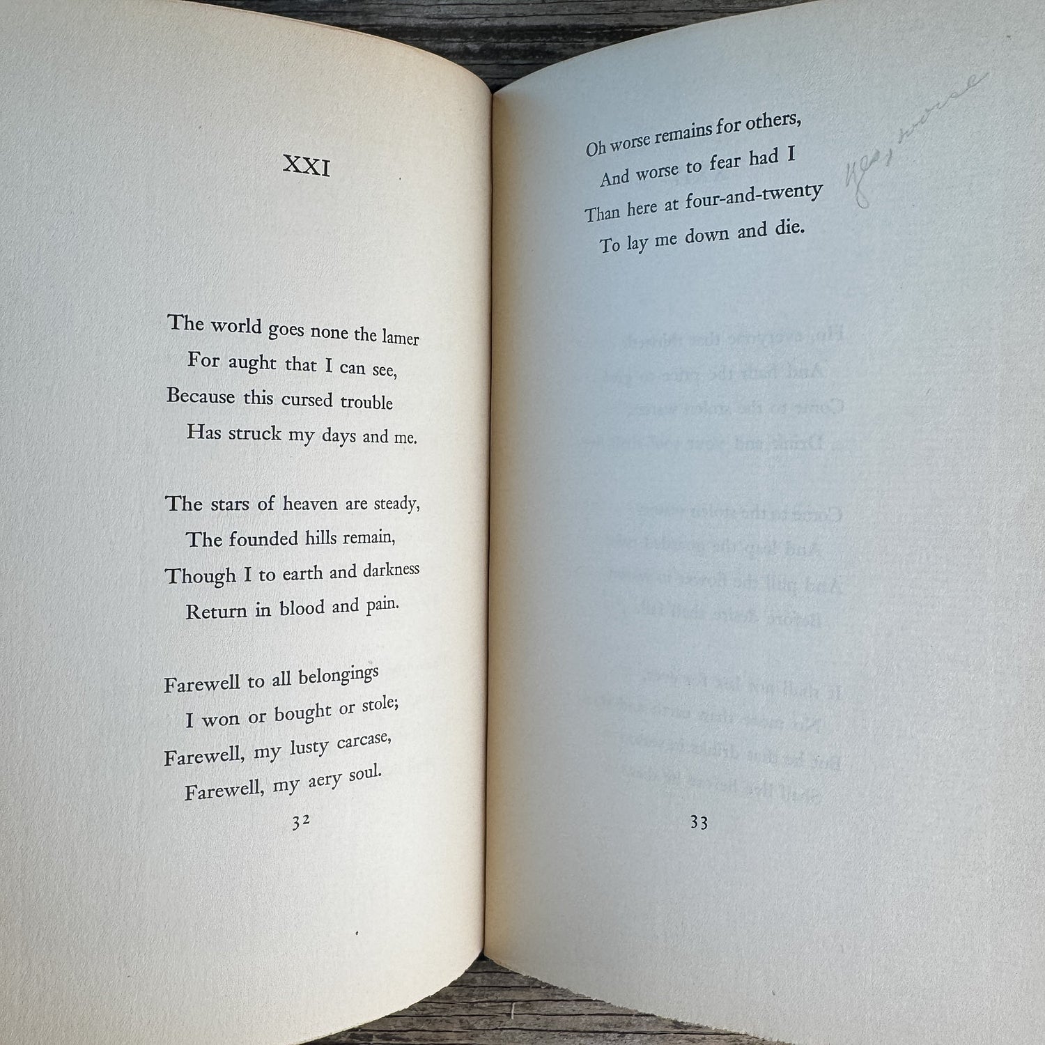 More Poems, A.E. Housman, 1936, Book of the Month Club Edition - Pretty Old Books