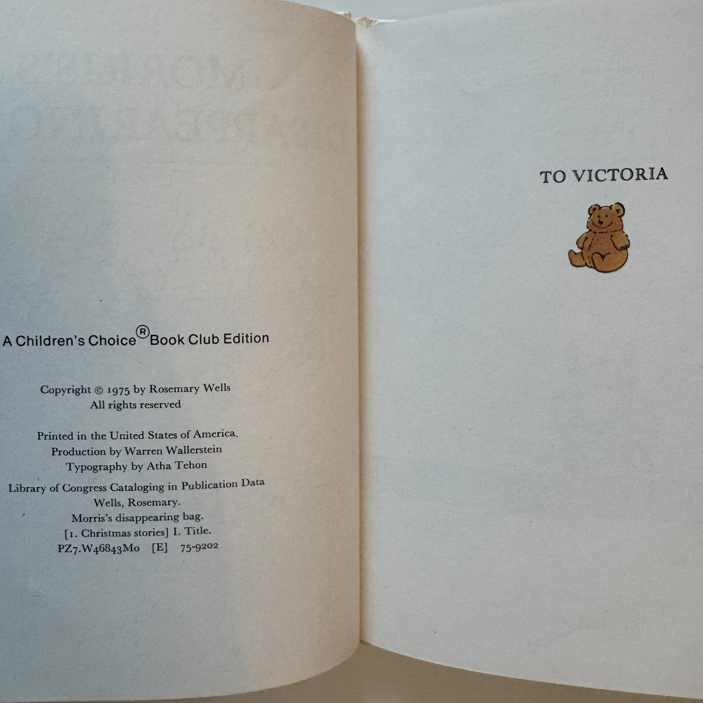 Morris's Disappearing Bag, Rosemary Wells, 1975 - Pretty Old Books