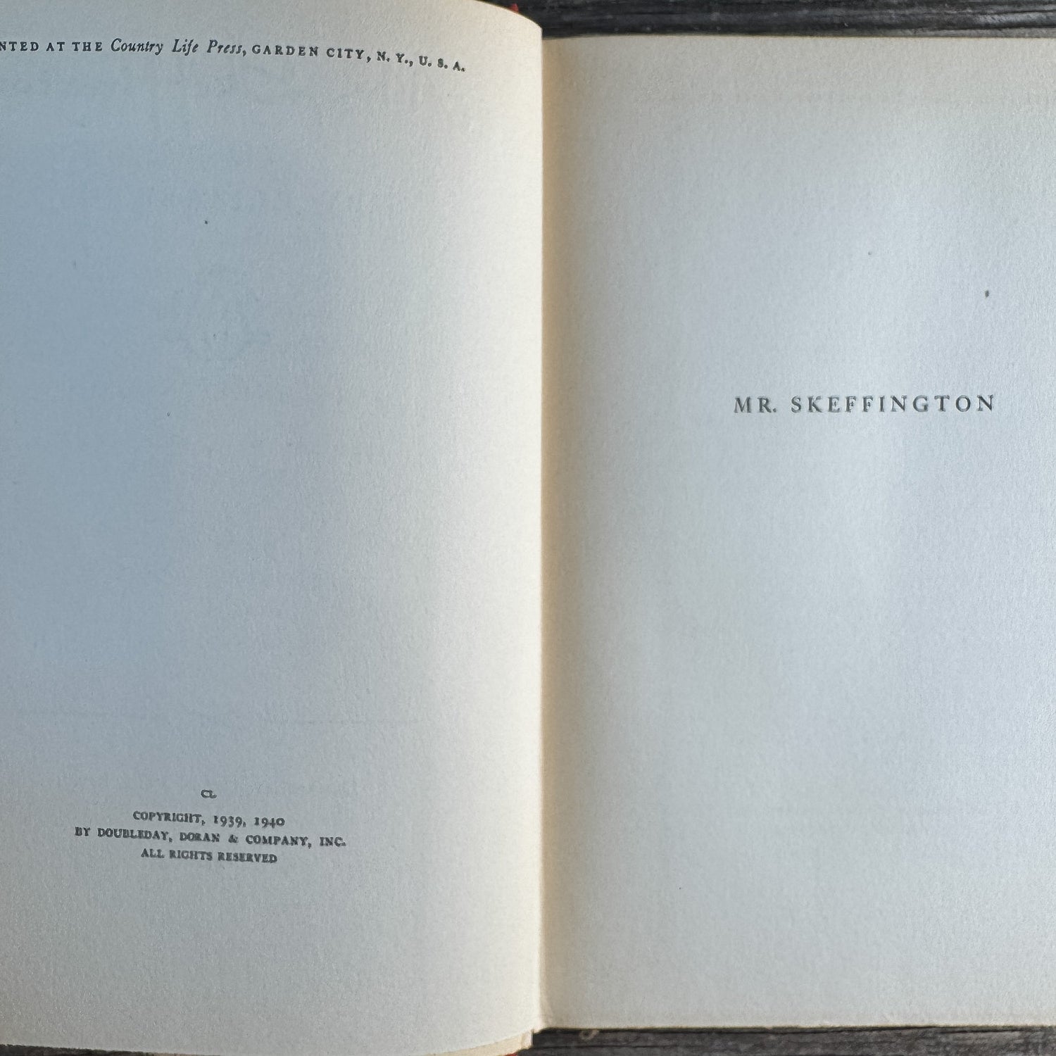 Mr. Skeffington, Elizabeth von Arnim, 1940 - Pretty Old Books