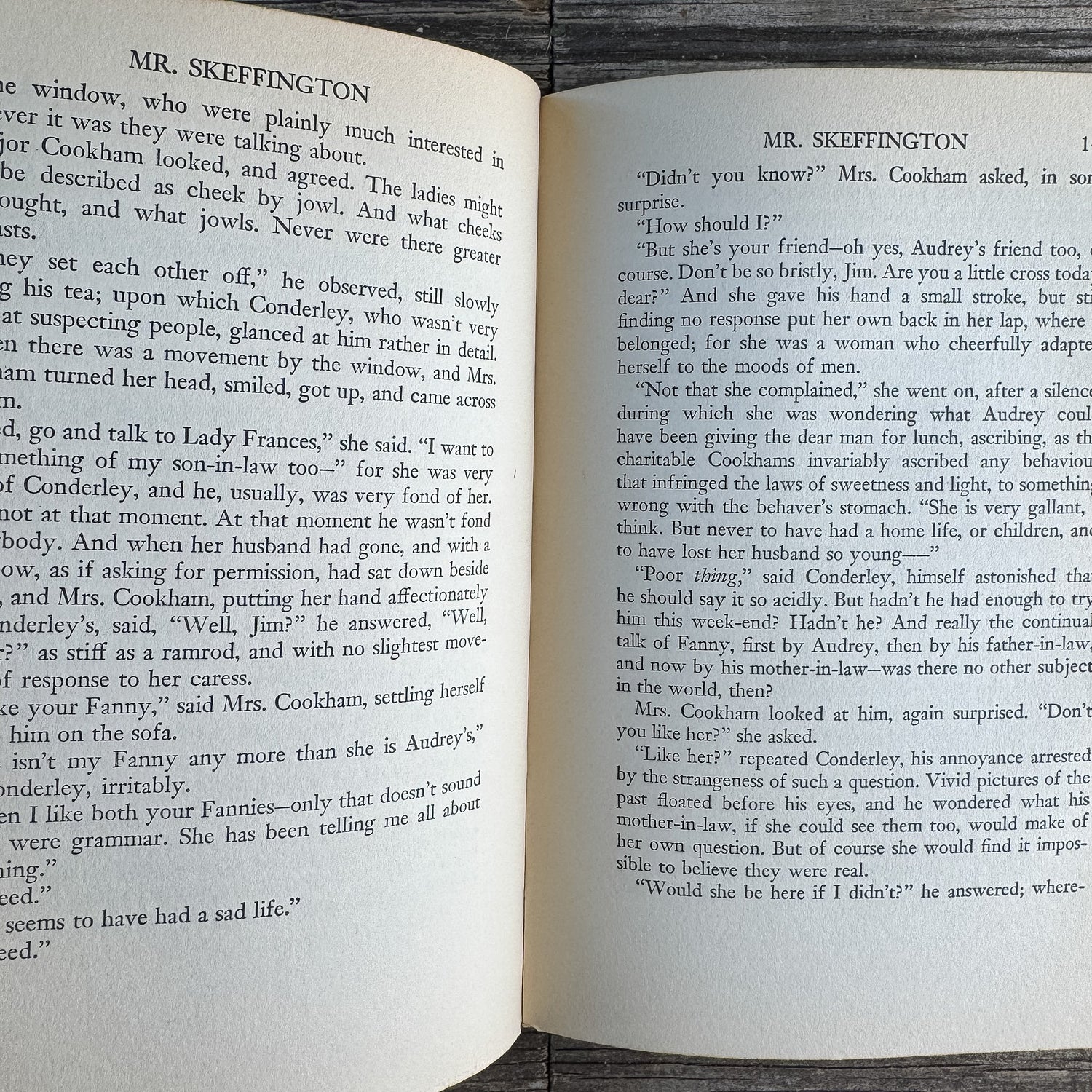 Mr. Skeffington, Elizabeth von Arnim, 1940 - Pretty Old Books