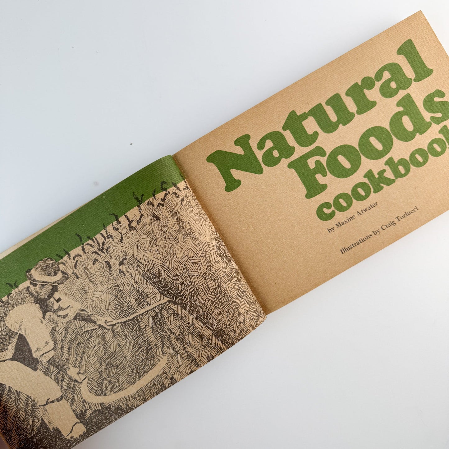 Natural Foods Cookbook, Maxine Atwater, Nitty Gritty Productions, 1972 - Pretty Old Books