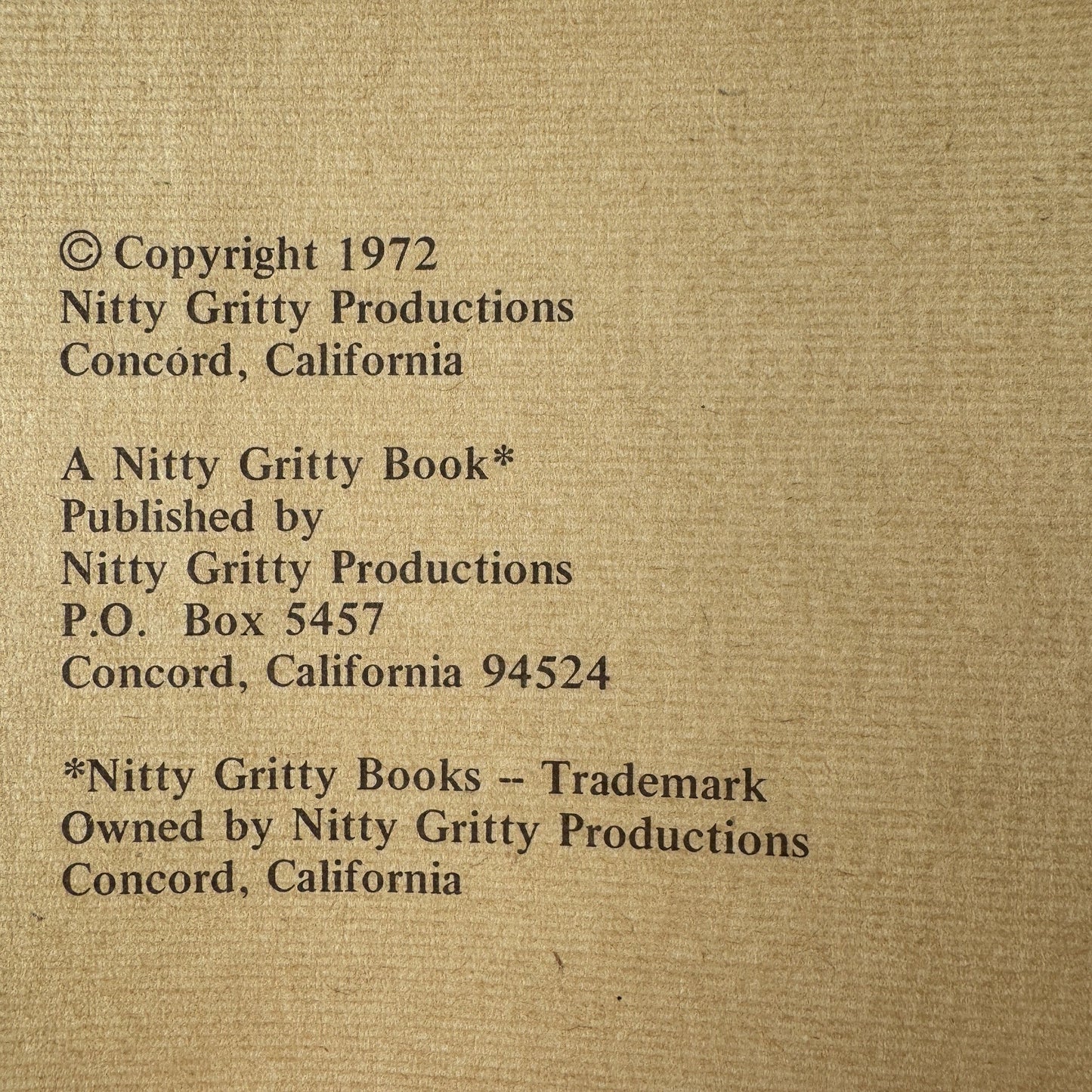 Natural Foods Cookbook, Maxine Atwater, Nitty Gritty Productions, 1972 - Pretty Old Books