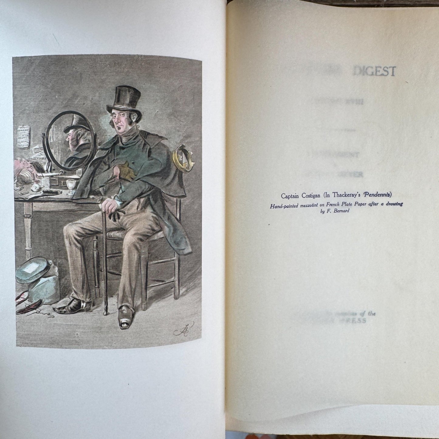 Navy Blue Embossed Antique Authors Digest Book Bundle - Pretty Old Books