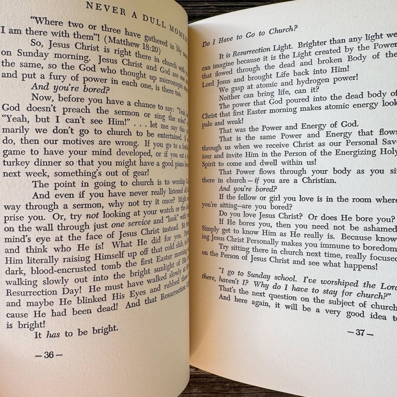 Never a Dull Moment, 1955 Mid Century Christian Teenage Advice Book - Pretty Old Books