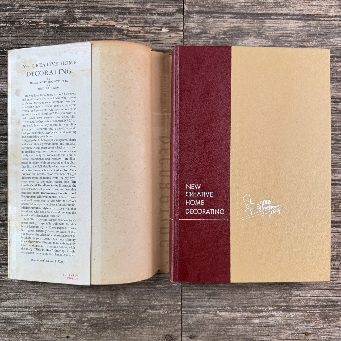 New Creative Home Decorating, Hazel Kory Rockow / Julius Rockow, 1954 - Pretty Old Books
