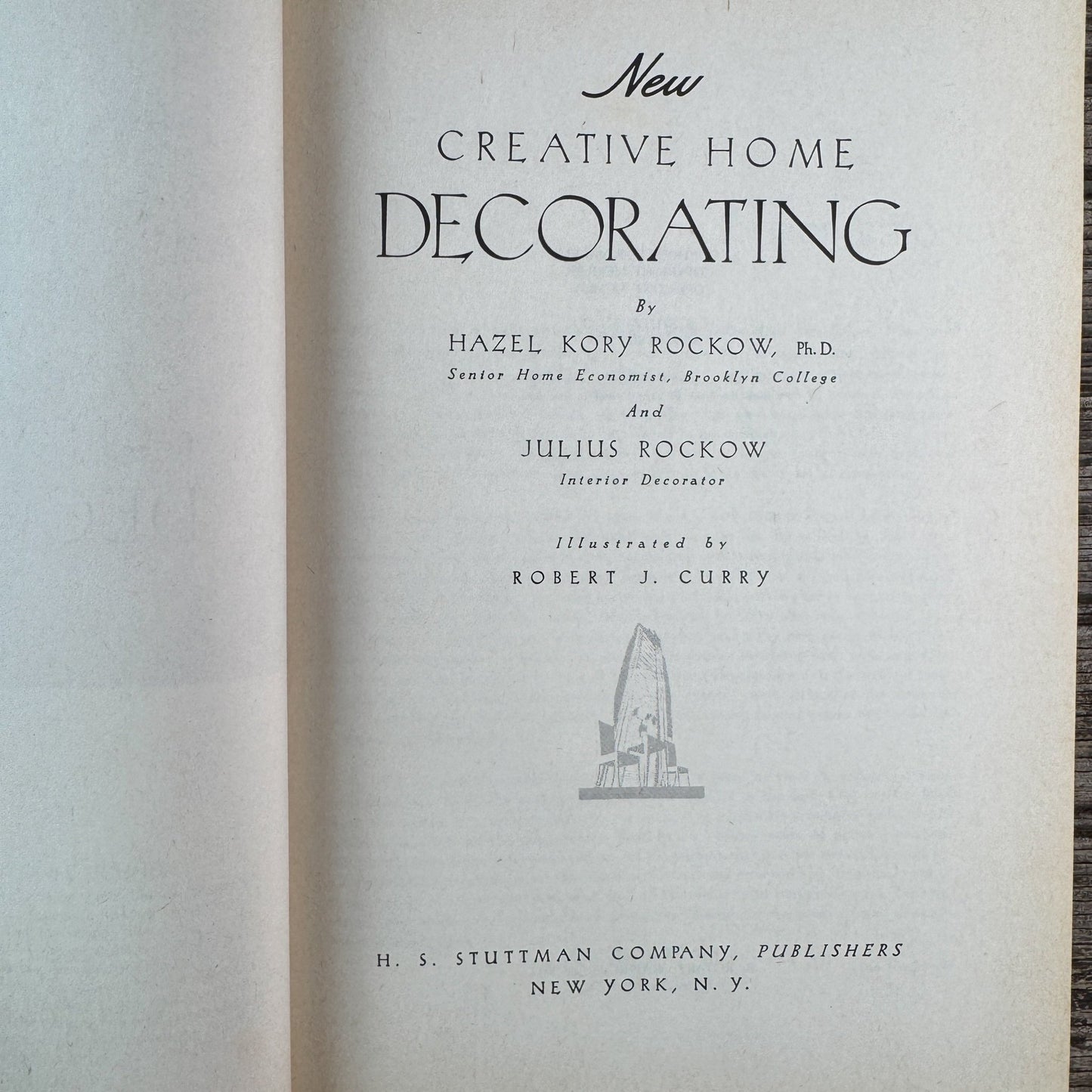New Creative Home Decorating, Hazel Kory Rockow / Julius Rockow, 1954 - Pretty Old Books