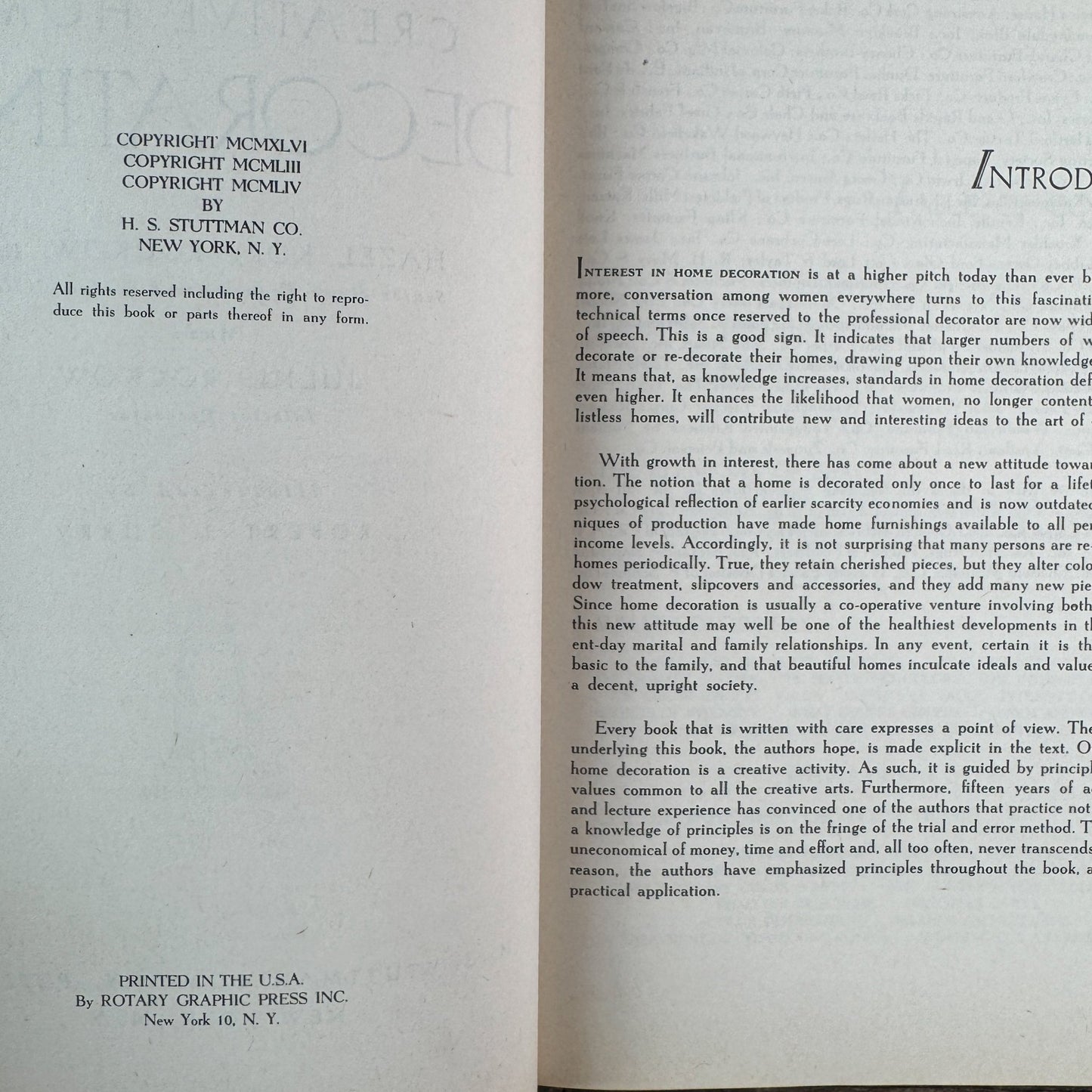 New Creative Home Decorating, Hazel Kory Rockow / Julius Rockow, 1954 - Pretty Old Books