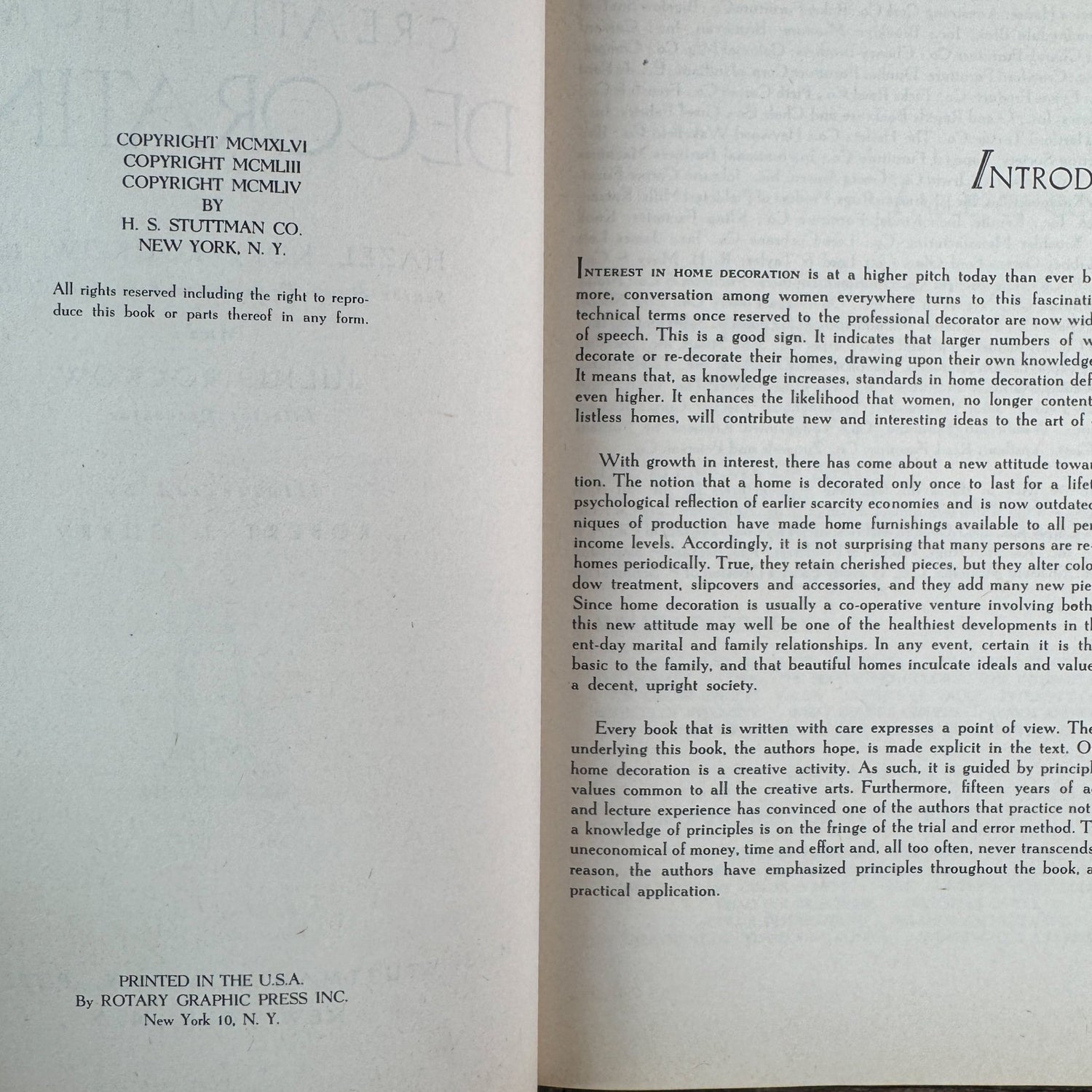 New Creative Home Decorating, Hazel Kory Rockow / Julius Rockow, 1954 - Pretty Old Books