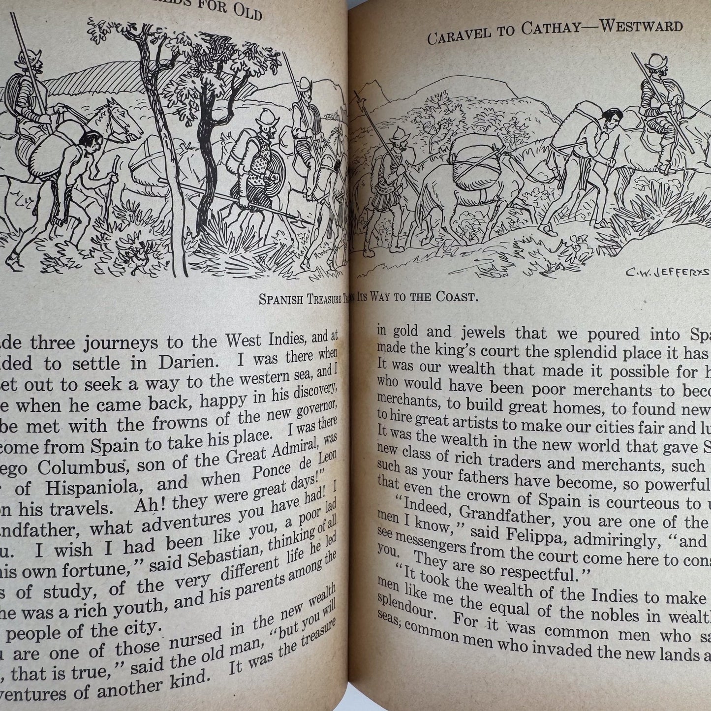 New Worlds For Old, Grade V, 1942 Ontario Social Studies School Book - Pretty Old Books