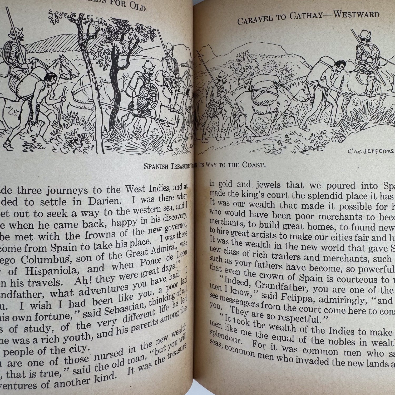 New Worlds For Old, Grade V, 1942 Ontario Social Studies School Book - Pretty Old Books