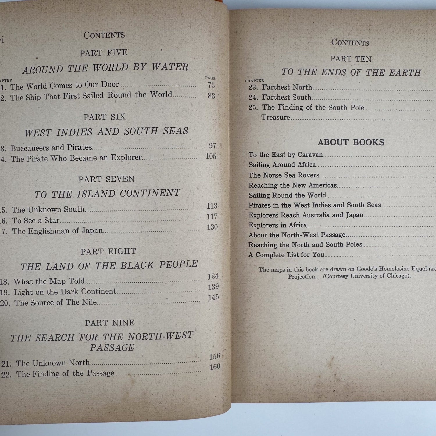 New Worlds For Old, Grade V, 1942 Ontario Social Studies School Book - Pretty Old Books