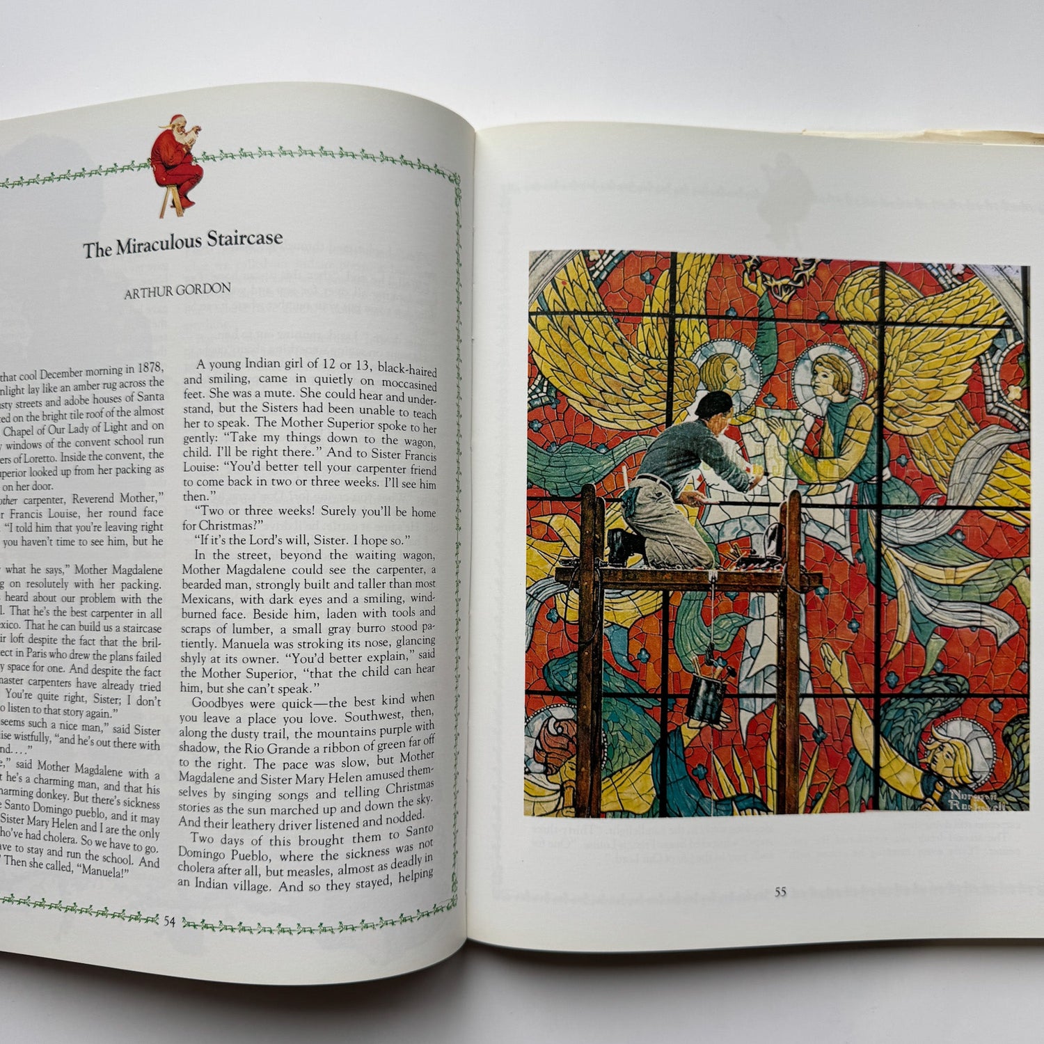 Norman Rockwell's Christmas Book, 1977 Oversized Hardcover - Pretty Old Books