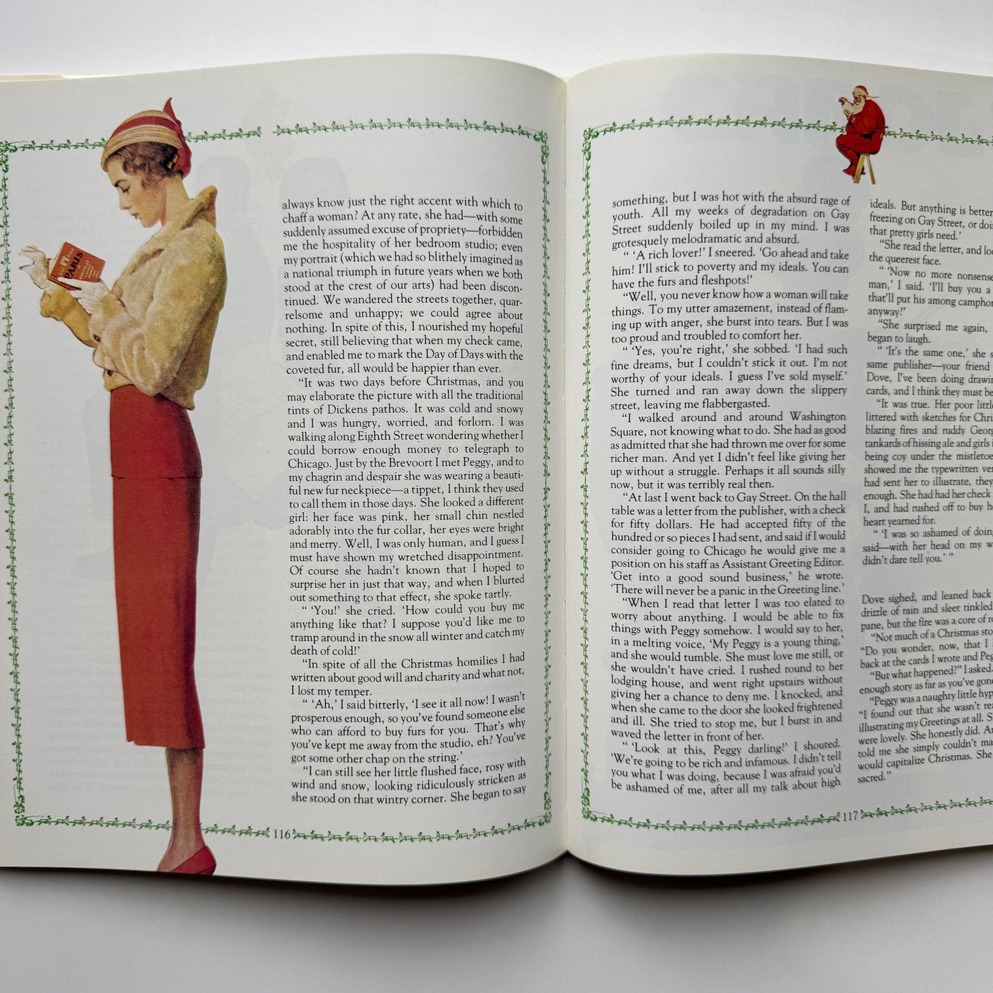 Norman Rockwell's Christmas Book, 1977 Oversized Hardcover - Pretty Old Books