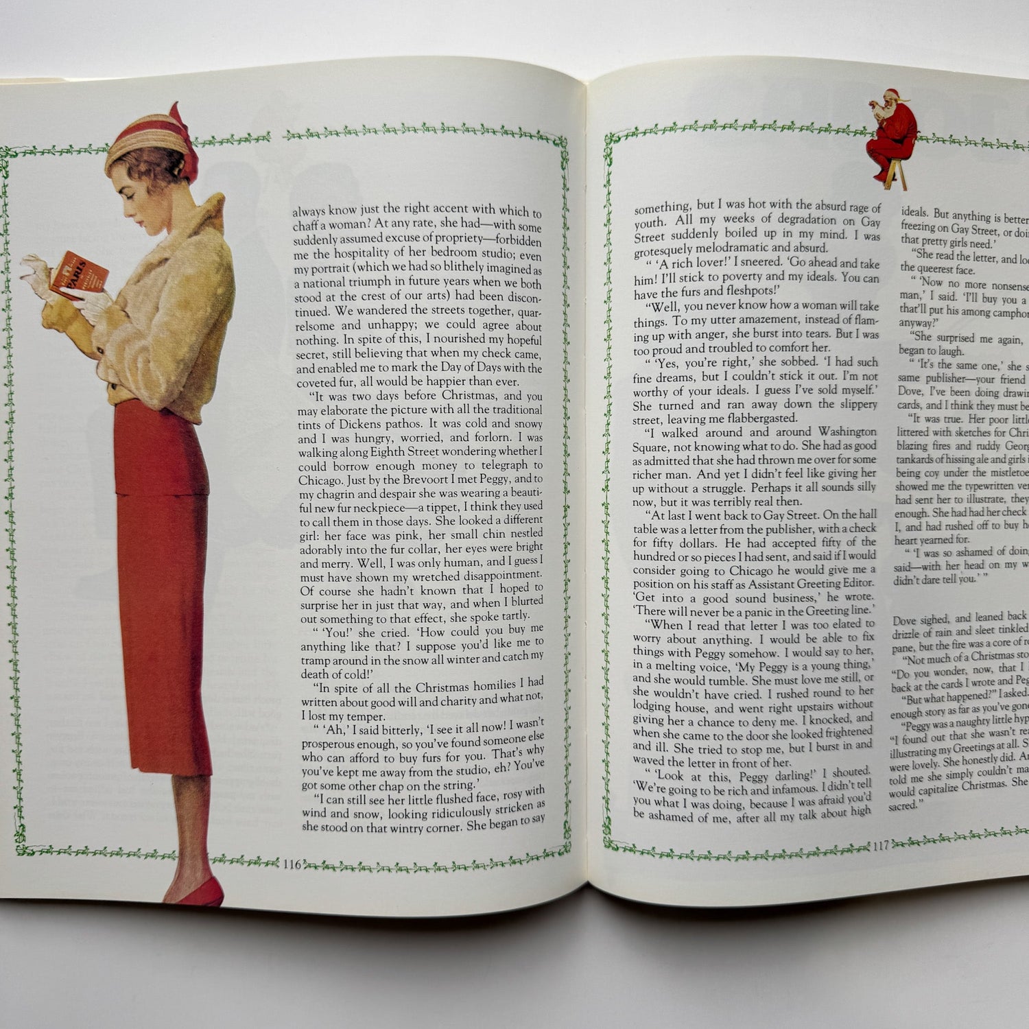 Norman Rockwell's Christmas Book, 1977 Oversized Hardcover - Pretty Old Books