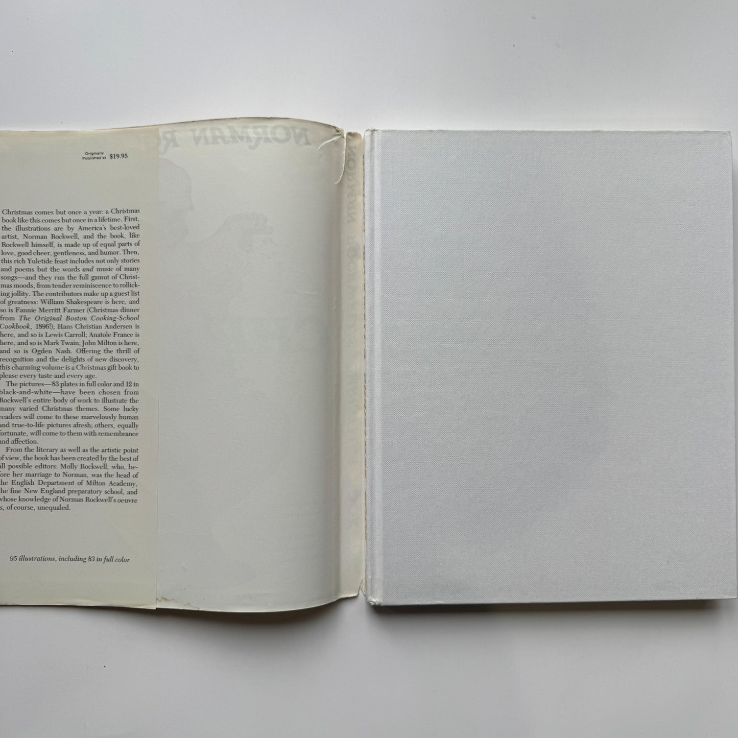 Norman Rockwell's Christmas Book, 1977 Oversized Hardcover - Pretty Old Books